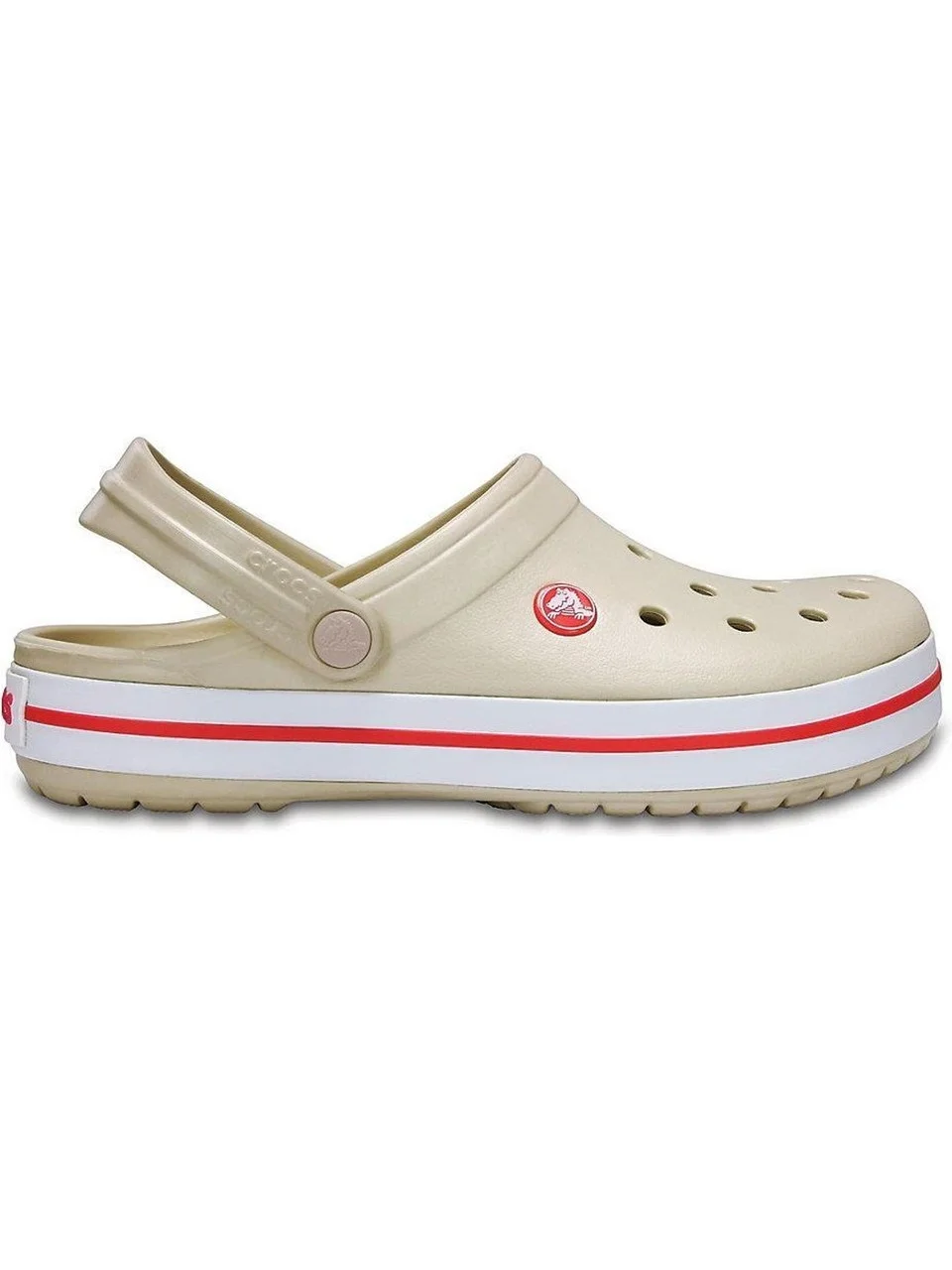 Crocs Crocband Bej Kırmızı Bayaband Terlik
